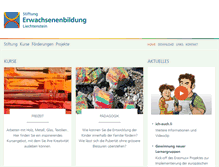 Tablet Screenshot of erwachsenenbildung.li